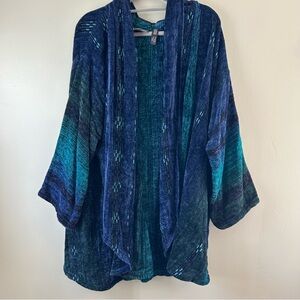 Cynthia Krause Weavers Chenille Cardigan